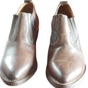 Frye Dark Brown Leather Ankle Boots